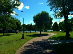 Wylie Park is always so pretty to walk Gunner in
