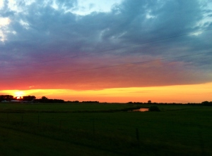 Last night's South Dakota sunset. Never have I lived somewhere with such beautiful sunsets!